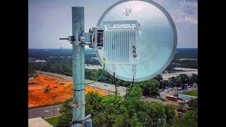 Ceragon Anteena Installation on Pole Mounting For 4G Network [upl. by Hoehne120]