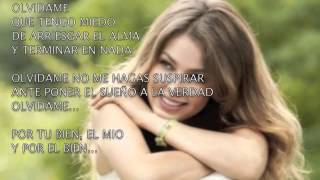 Olvidame  Thalía Amore Mio lyric video 2014 [upl. by Solnit]