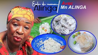 ECOLE DE MAMAN ALINGA SPÉCIAL CUISINE Avec ELLE MÊME Mn Alinga ALAMBI  LIBOKE YA MBIKA NA SOSO [upl. by Noreg]