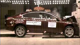 Crash Test 2009  20 Acura TL Full Frontal Impact NHTSA [upl. by Reisfield]