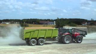 Moisson 2013MF 6497Brimont verte 18T [upl. by Kant]