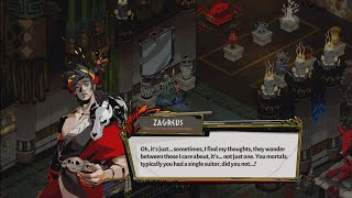 Zagreus asks Achilles if its normal to have feelings for more than one suitor  Hades [upl. by Ecraep]