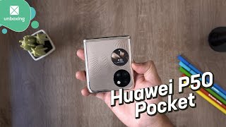 Huawei P50 Pocket  Unboxing en español [upl. by Akered]