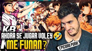 REACCIONANDO a Karasuno vs Shiratorizawa  Haikyuu Rap  Kballero [upl. by Eelrebmik339]