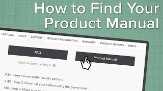 How To Find Your Product Manual [upl. by Ahtiek]