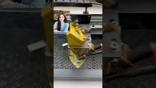 Leaf painting production process Leaf carving machine stall shorts [upl. by Dilisio]