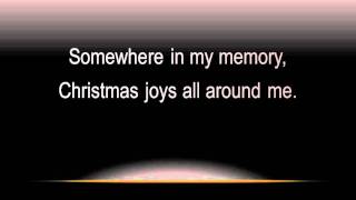 Somewhere In My Memory with lyrics widescreen [upl. by Arreit]