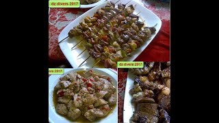 Recette des grillades brochettes foie cœur rognons et abats du mouton de lAid El Adha un délice [upl. by Myrvyn]