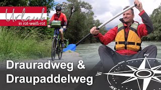 Kärnten Ausflugstipps Drauradweg und paddeln auf der Drau [upl. by Asiole]