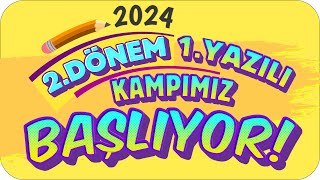 2Dönem 1Yazılı Kampı BAŞLIYOR❗ Yazılıları Garantile Hedef LGS 🥇 [upl. by Lethia50]