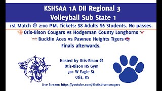 20241026  KSHSAA 1A DII Regional 3 Volleyball Sub State 1 [upl. by Eiral]