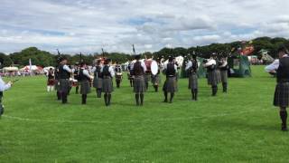 Stockbridge Pipe Band  North Berwick Highland Games 2016 [upl. by Emlynn]