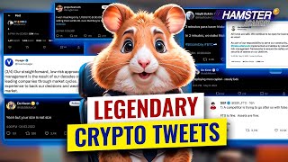 Most famous crypto tweets The tweets that moved markets ⚡️ Hamster Academy [upl. by Nesbitt]