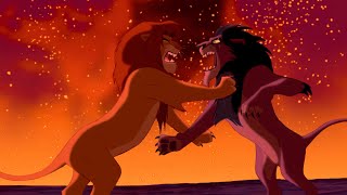 Simba VS Scar  Main Fight [upl. by Arracat575]