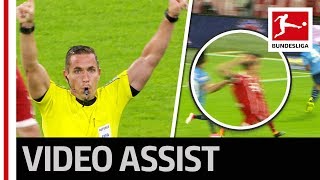 Historic Moment  First VAR Review in the Bundesliga [upl. by Arytahs]