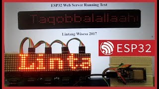 ESP32 Web Server Running Text [upl. by Aniuqal]