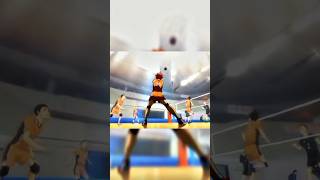 Hinatas iconic high pass that shocked everyone 🤯🤯 haikyuu volleyball hinata kageyama karasuno [upl. by Yhtommit]