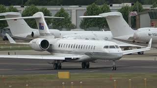 Bombardiers and Gulfstreams Farnborough Airport July 2023 planespotting bombardier gulfstream [upl. by Asta]