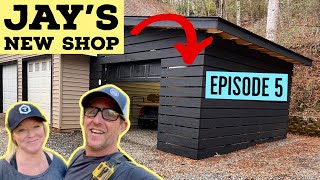 Jay’s New ShopEpisode 5Garage Addition Mower Shed is Done [upl. by Krutz379]