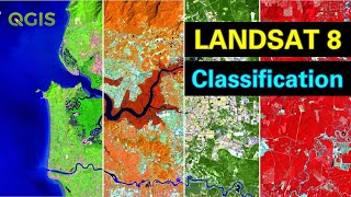 Landsat 8 Image Classification using QGIS [upl. by Sarilda]