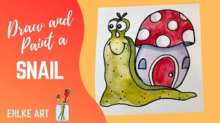 Draw and Paint a Snail [upl. by Monjan]