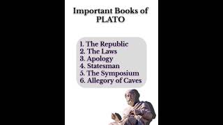 PLATO Important Work Plato all books  Western political thoughts 💭plato polscience shorts [upl. by Caia]