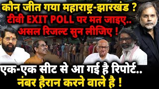 Maharashtra amp Jharkhand Exit Poll  कौन जीत गया महाराष्ट्रझारखंड [upl. by Anirok]