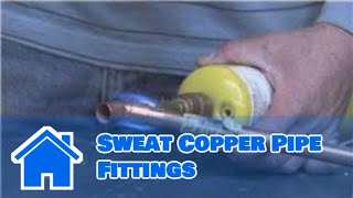 Building Tools  How to Sweat Copper Pipe Fittings [upl. by Aylward]