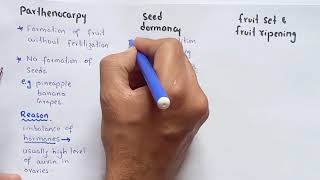 Detail Lecture On Parthenocarpy Seed Dormancy Fruit Set Fruit Ripening And Climacteric [upl. by Soll]