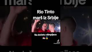 Rio Tinto marš iz Srbije na dočeku olimpijaca [upl. by Acired]