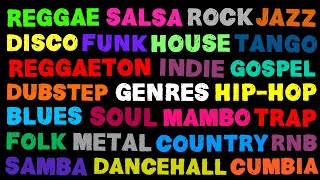 The Names of All The Music Genres [upl. by Nosduj]