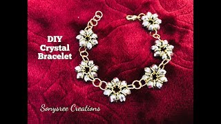 Latest Fashion Bracelet with Jump rings and crystals [upl. by Laefar]