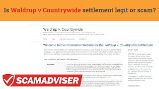 Waldrup v Countrywide settlement  scam or legit What you can get if you applied for mortgage [upl. by Uyerta]