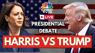 US Presidential Debate 2024 LIVE Donald Trump vs Kamala Harris Presidential Debate  USA News N18G [upl. by Gwendolen891]