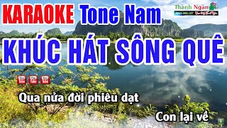 Khúc Hát Sông Quê Karaoke Beat Chuẩn Tone Nam  Organ Thanh Ngân [upl. by Ahsiled]