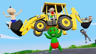 Pagal Bittu Sittu Aur Chirkut Wala Cartoon  Toy Jcb Wala Cartoon  Jcb Tractor  Gadi Wala Cartoon [upl. by Gupta21]