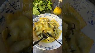 Ricotta ravioli with lemon butter sauce ravioli recipe [upl. by Rinee520]