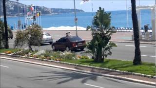 Tournage Le transporteur à Nice Promenade des Anglais [upl. by Niehaus933]