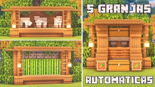 5 Automatic Farms to Start in Minecraft  Easy Tutorial [upl. by Pieter75]