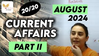 Set 30  Important MCQs PART II AUGUST 2024 CURRENT AFFAIRS by Yashodhra ma’am [upl. by Sorodoeht]