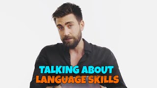 Caglar Ertugrul Talking About His Language Skills In His Interview 😀 [upl. by Rramahs828]