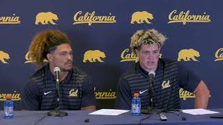 Cal Football Cal vs UC Davis 8312024 Postgame Presser  Teddye Buchanan and Cade Uluave [upl. by Sehcaep]