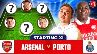 Arsenal vs Porto  Starting XI Live  Champions League [upl. by Aibonez]