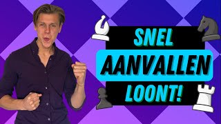 SNEL AANVALLEN LOONT IN SCHAAKPARTIJ [upl. by Leora]