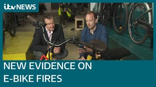 New evidence on ebike and escooter fires  ITV News [upl. by Anallise]