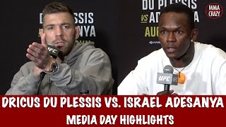 UFC 305 Dricus Du Plessis amp Israel Adesanya Media Day Highlights [upl. by Adiel850]