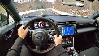 2022 Subaru BRZ Premium Automatic  POV Driving Impressions [upl. by Nylirehc]