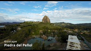 Guatape piedra del Penol evening FPV flight [upl. by Diraj]