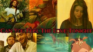 LAMORE E NELLARIA STASERA Can You Feel The Love Tonight  ACOUSTIC COVER ft Arianna Cleri [upl. by Marinna]