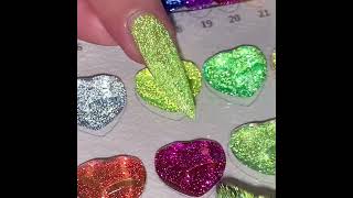 【free sample】how to do nail with Fluorescent Diamond gel [upl. by Eiramik844]